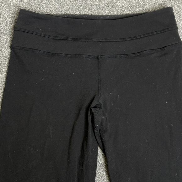 Lululemon Pants Womens 4 Black Flare Ankle Yoga Leggings Stretch Pull On - Picture 7 of 14